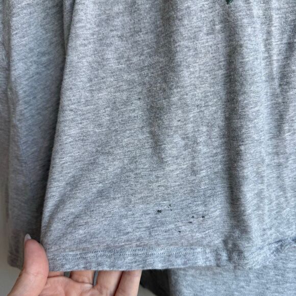 Johnny Was Embroidered Floral Colorful Gray Short Sleeve T Shirt Size Large - Picture 5 of 7